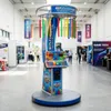 Heavy-duty commercial steel chassis and wide circular stabilizing base of stick catching machine